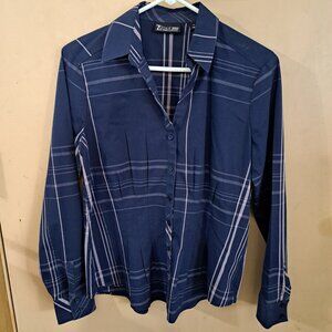 7th Avenue Design Studio Blouse blue/pink SIZE M